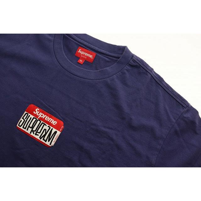 Supreme（シュプリーム） SUPREME GONZ NAMETAG S/S TOP NAVY XL