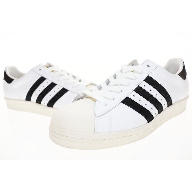 adidas（アディダス） adidas SUPER STAR 80s WHITE BLACK 27cm G61070 