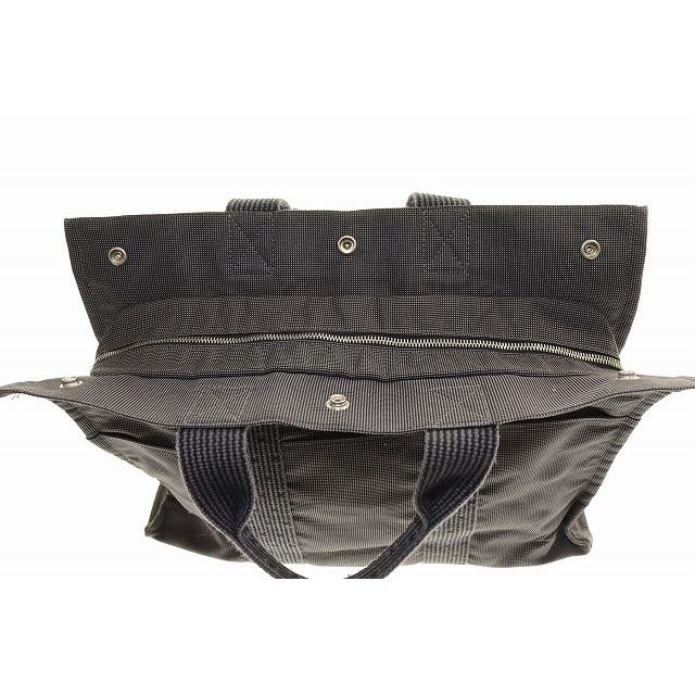 HERMES（エルメス） エールラインMM トートバッグ キャンバス グレー 