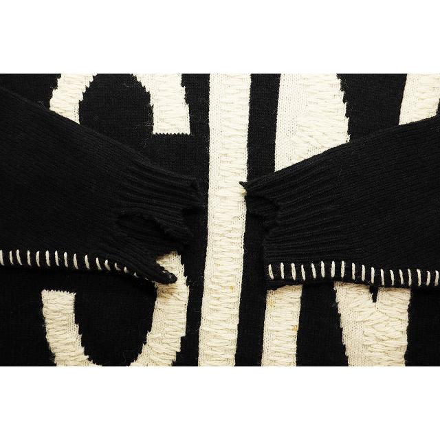 セントマイケル SAINTMICHAEL 21AW WOOL SWTER SIN BLACK M SM￥A21 