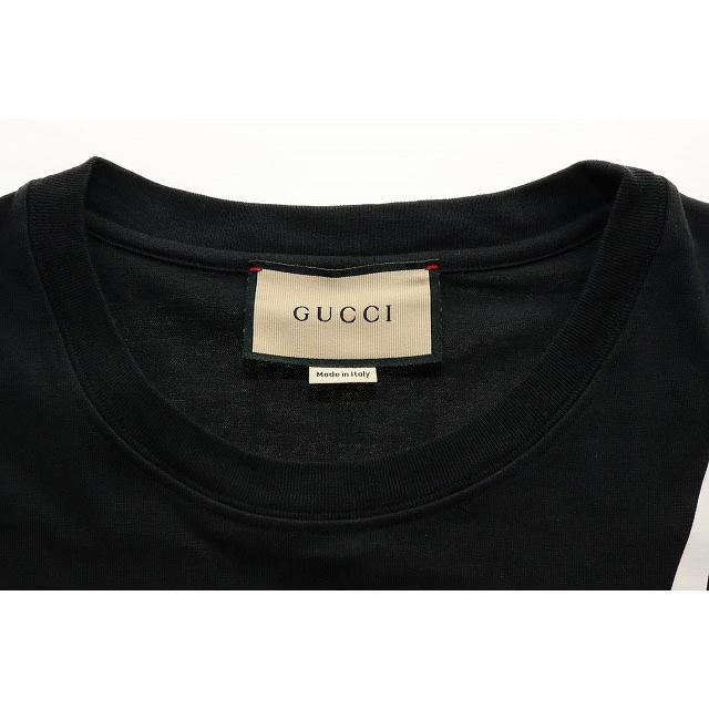 【中古】グッチ GUCCI ブレード プリント Tシャツ 565806 XJAZY XL ロゴ イタリア製 半袖 ブラック ☆AA★250927 GUCCI（グッチ） ブレード プリント Tシャツ 565806 XJAZY XL ロゴ