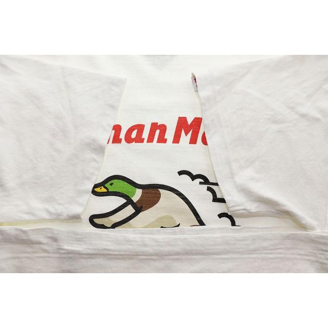 【中古】ヒューマンメイド HUMAN MADE T-SHIRT ＃2302 ダック プリント Tシャツ ホワイト XL ロゴ 半袖 ☆AA★251101 ヒューマンメイド HUMAN MADE T-SHIRT ＃2302 ダック プリント Tシャツ