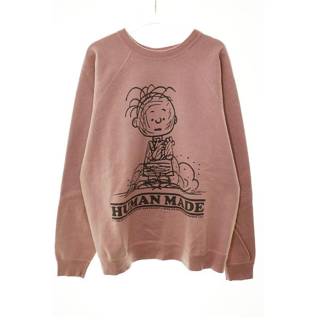 ヒューマンメイド HUMAN MADE 23SS PEANUTS SWEATSHIRT #2 PINK L