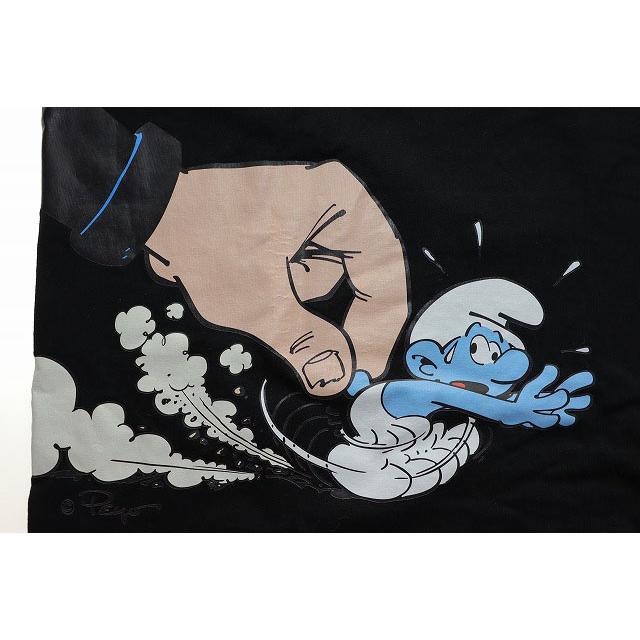 【中古】ウィンダンシー WIND AND SEA × SMURFS RUN L/S TEE BLACK XL スマーフ ロンT プリント 長袖 251007 ウィンダンシー WIND AND SEA × SMURFS RUN L/S TEE BLACK XL スマーフ
