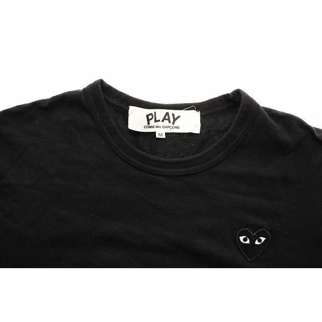 コムデギャルソン COMME des GARCONS PLAY LONG SLEEVE TEE BLACK M AZ