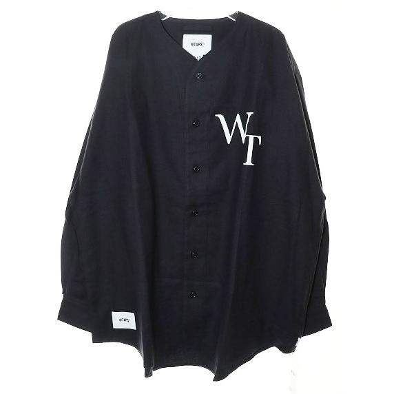 ダブルタップス WTAPS LEAGUE 02 LS COTTON TWILL BLACK SIZE 04 