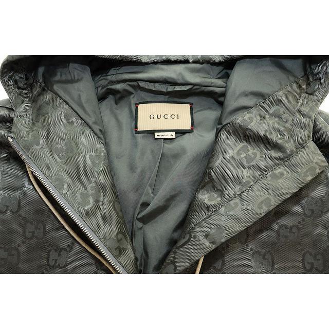 GUCCI OFF THE GRID ナイロンジャケット フーデッド 48 GUCCI（グッチ） GUCCI 21SS OFF THE GRID HOODED JACKET GREY 48