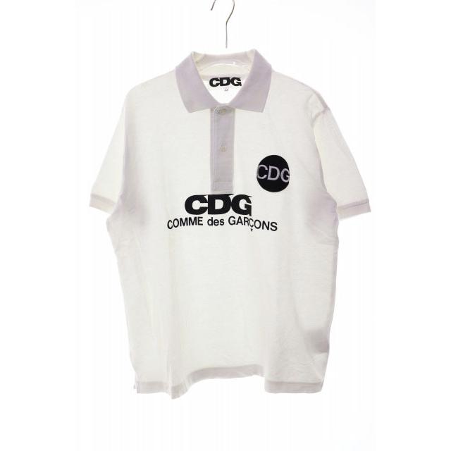 コムデギャルソン COMME des GARCONS CDG PLAY POLO WHITE M SZ-T003