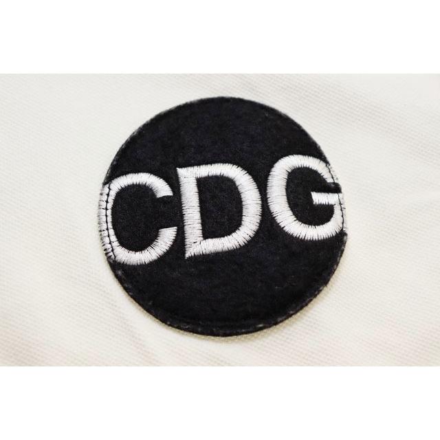 コムデギャルソン COMME des GARCONS CDG PLAY POLO WHITE M SZ-T003