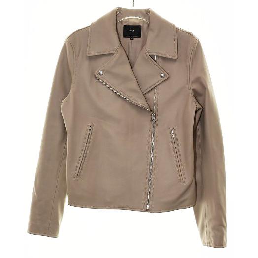 theory セオリー 羊革 レザージャケット sizeS/ベージュ 現行 