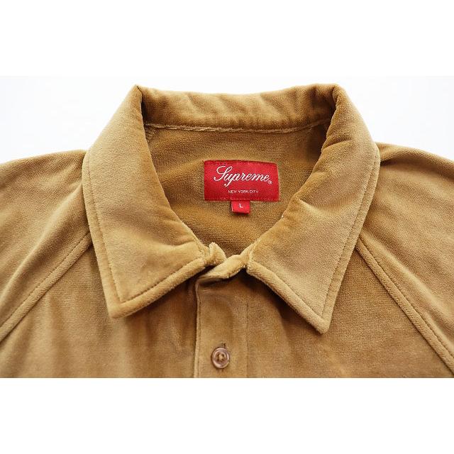 Supreme（シュプリーム） SUPREME 19AW VELOUR S/S SHIRT L GOLD BEIGE
