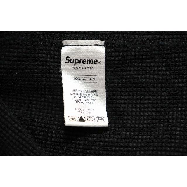 【中古】シュプリーム SUPREME 17AW SLEEVE LOGO WAFFLE THERMAL BLACK L スリーブ ロゴ ワッフル ☆AA★251207 Supreme（シュプリーム） SUPREME 17AW SLEEVE LOGO WAFFLE THERMAL
