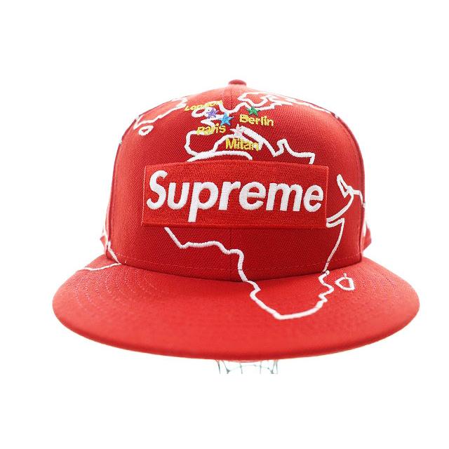 Supreme×New Era ボックスロゴ キャップ 赤 7 3/8 Supreme（シュプリーム） × NEWERA 23AW WORLDWIDE BOX LOGO CAP RED