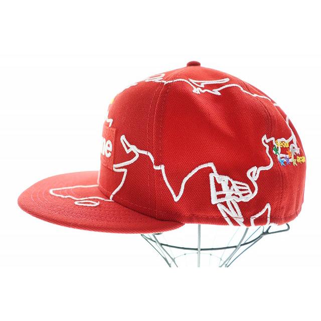 Supreme（シュプリーム） × NEWERA 23AW WORLDWIDE BOX LOGO CAP RED