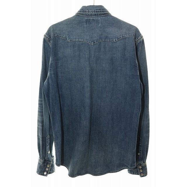 ダブルアールエル RRL ウエスタンデニムシャツ Sサイズ ウォッシュ加工