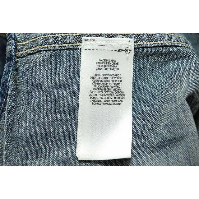 ダブルアールエル RRL ウエスタンデニムシャツ Sサイズ ウォッシュ加工