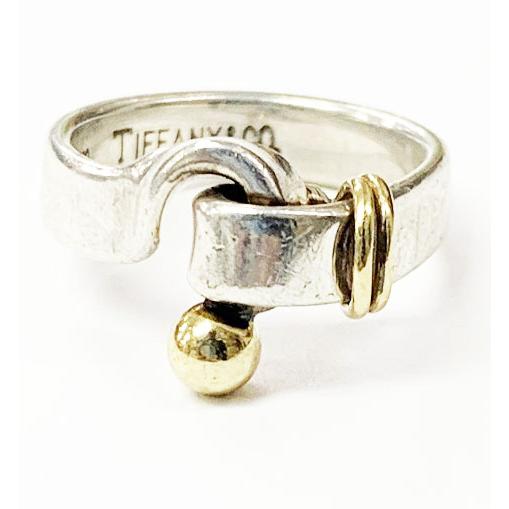 Tiffany&co ティファニー フック＆アイ 9号 リング ティファニー TIFFANY & CO. フック＆アイ ワイヤー リング 9号