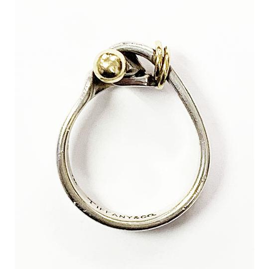 ティファニー TIFFANY & CO. フック＆アイ ワイヤー リング 9号