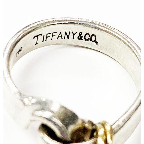 【マルゲラ】Tiffany ティファニー フックアンドアイ リング 9号 ティファニー TIFFANY & CO. フック＆アイ ワイヤー リング 9号