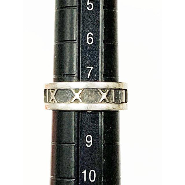 ☆希少☆Tiffany & Co. アトラス☆シルバーチャーム 専用ポーチ付き ティファニー TIFFANY & CO. アトラス リング 7.5号 シルバー 指輪