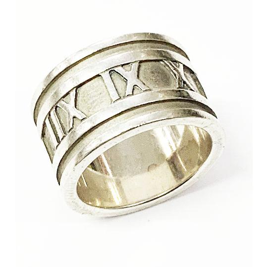 ティファニー TIFFANY & CO. アトラス ワイド リング 9号 シルバー