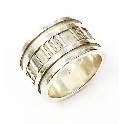 ティファニー TIFFANY & CO. アトラス ワイド リング 9号 シルバー