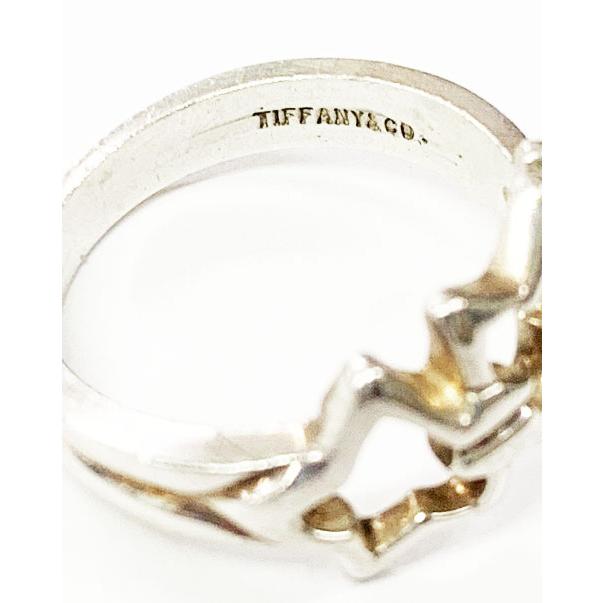 ティファニー TIFFANY & CO. トリプルスター リング 7.5号 シルバー
