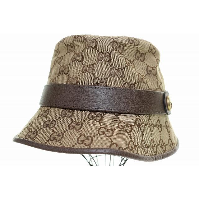 GUCCI（グッチ） GUCCI GGキャンバス フェドラハット L 576587 4HG62