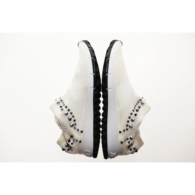 ジミーチュウ JIMMY CHOO VERONA WHITE SISE 37 ヴェローナ スタッズ 