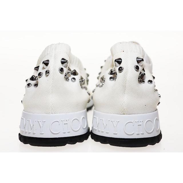 ジミーチュウ JIMMY CHOO VERONA WHITE SISE 37 ヴェローナ スタッズ 