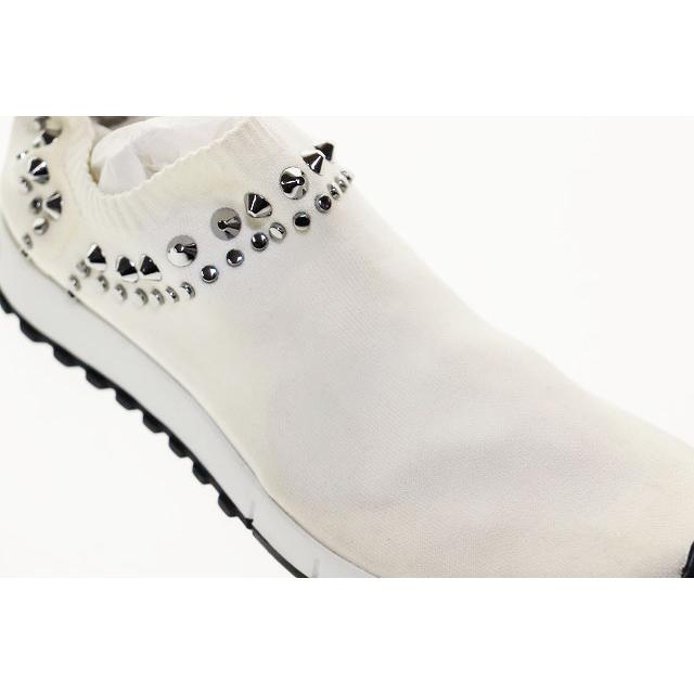 ジミーチュウ JIMMY CHOO VERONA WHITE SISE 37 ヴェローナ スタッズ 