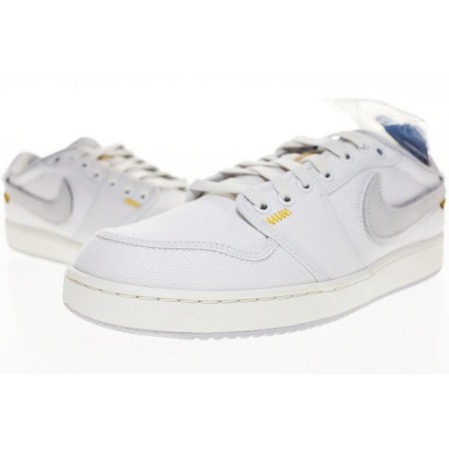 【中古】ナイキ NIKE × UNION AIR JORDAN 1 LOW KO SP WHITE CANVAS 28cm ユニオン エア ジョーダン ロー ▲■251116 NIKE（ナイキ） × UNION AIR JORDAN 1 LOW KO SP WHITE CANVAS 28cm