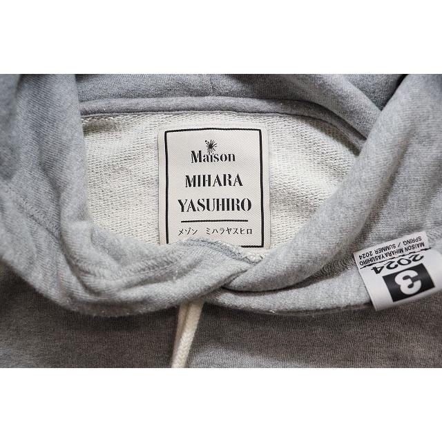 ミハラヤスヒロ MIHARA YASUHIRO 24SS SMILY FACE PRINTED HOODIE GREY 
