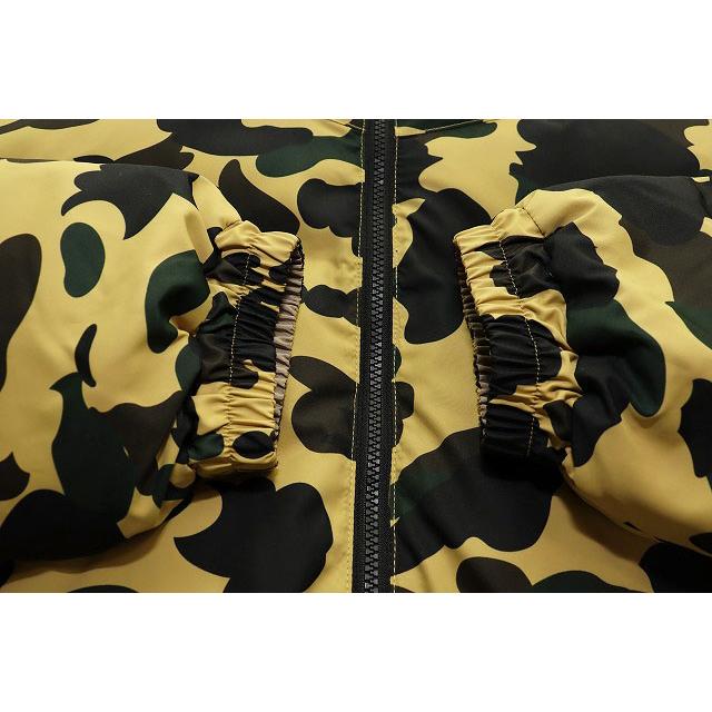 アベイシングエイプ A BATHING APE 1ST CAMO REVERSIBLE DOWN JACKET YELLOW L 1L80144005 ファースト カモ リバーシブル ダウン ジャケッの画像