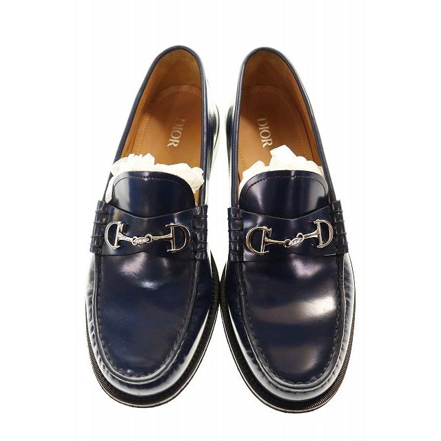 ディオール Dior LOAFER NAVY 41 3LO113ZGH ビット ローファー