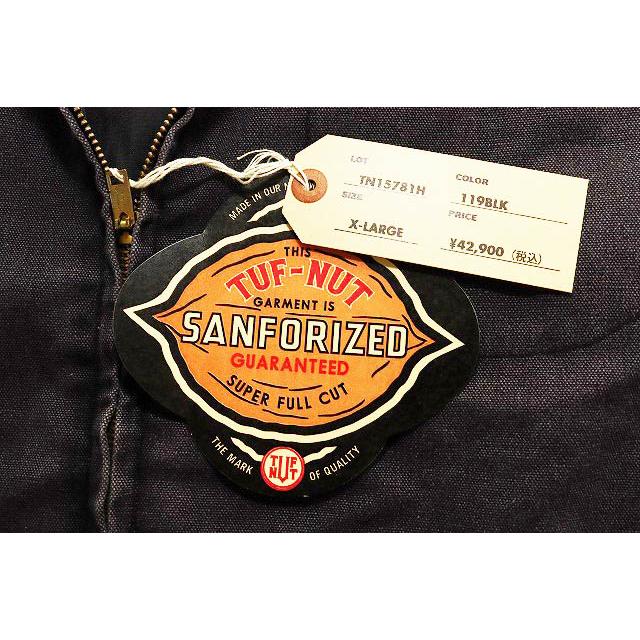 タフナッツ TUF-NUT COTTON DUCK WORK JACKET BLACK 42 TN15781H
