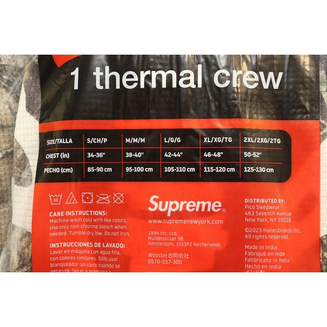 Supreme（シュプリーム） × Hanes 24AW BONES THERMAL CREW 1PACK CAMO