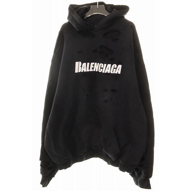 BALENCIAGA（バレンシアガ） BALENCIAGA 21SS CAPS DESTROYED HOODIE 
