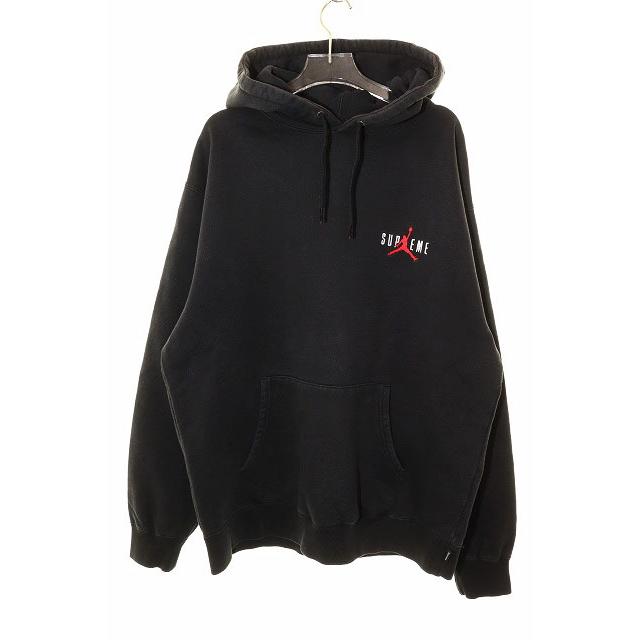 Supreme（シュプリーム） × JORDAN 24AW HOODED SWEATSHIRT BLACK M
