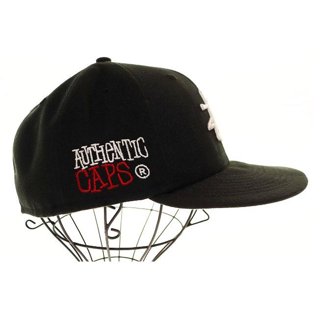 STUSSY（ステューシー） × NEW ERA CAP BLACK 7 1/2 ニューエラ W