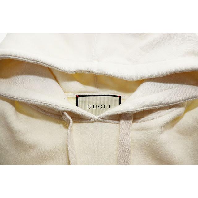 グッチ GUCCI スパンコールロゴ プルオーバー スウェット フーディ Mサイズ 469251-XJASC パーカー ホワイト ☆AA★260320 メンズ_6
