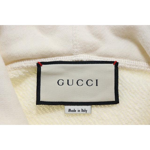 グッチ GUCCI スパンコールロゴ プルオーバー スウェット フーディ Mサイズ 469251-XJASC パーカー ホワイト ☆AA★260320 メンズ_7