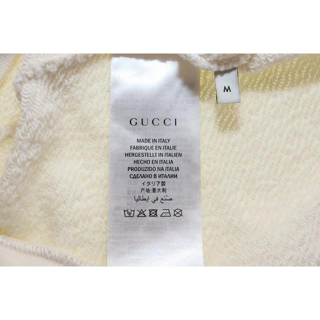 グッチ GUCCI スパンコールロゴ プルオーバー スウェット フーディ Mサイズ 469251-XJASC パーカー ホワイト ☆AA★260320 メンズ_8