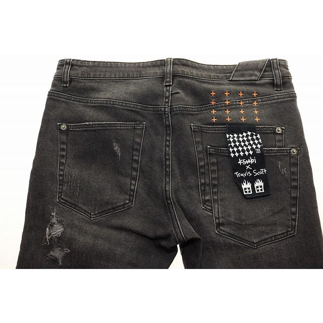 スビ Ksubi × Travis Scott RIPPED CHITCH BLACK DENIM 32 トラヴィス