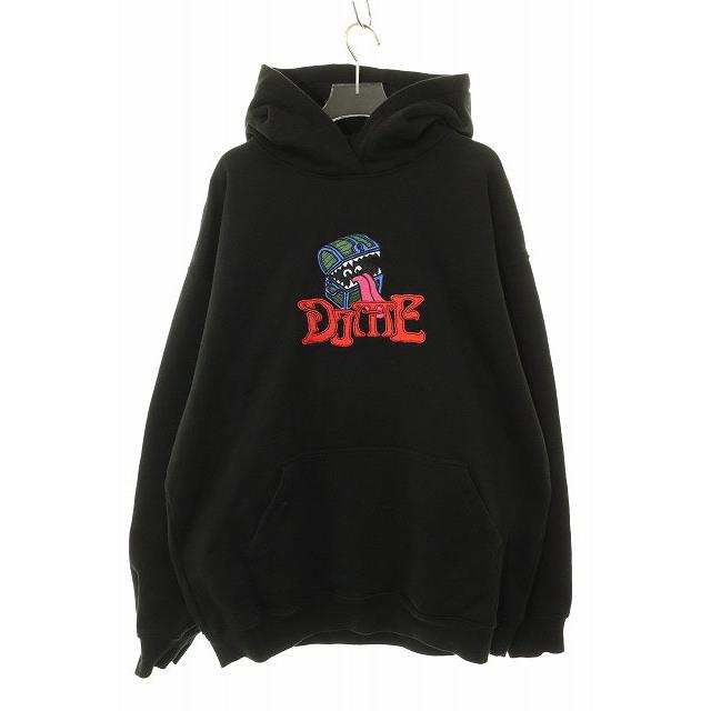 ダイム DIME MIMIC HOODIE BLACK XL ミミック プルオーバー フーディ 