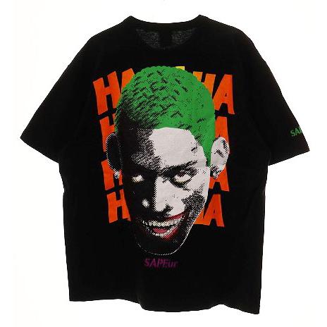 SAPEur HARLEQUIN S/S TEE BLACK SIZE M サプール ハーレクイン 半袖 T