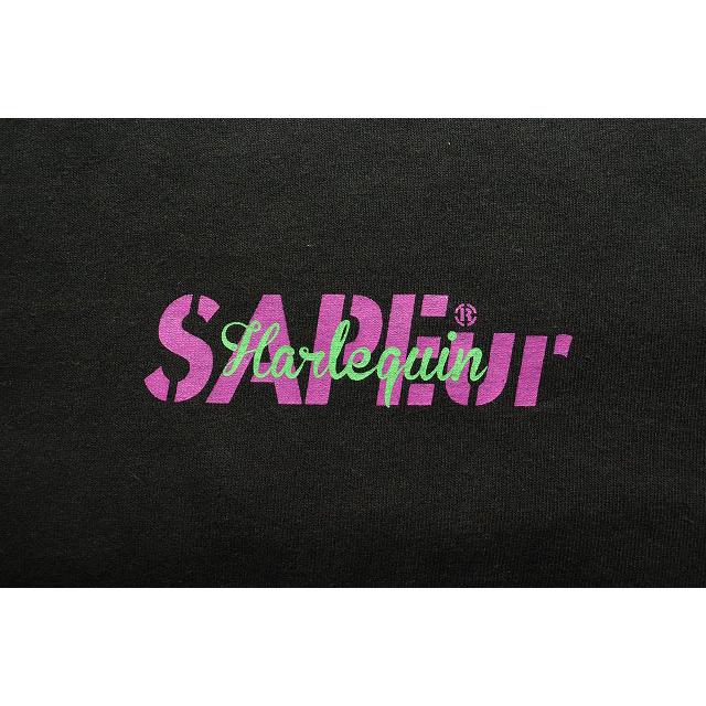 SAPEur HARLEQUIN S/S TEE BLACK SIZE M サプール ハーレクイン 半袖 T
