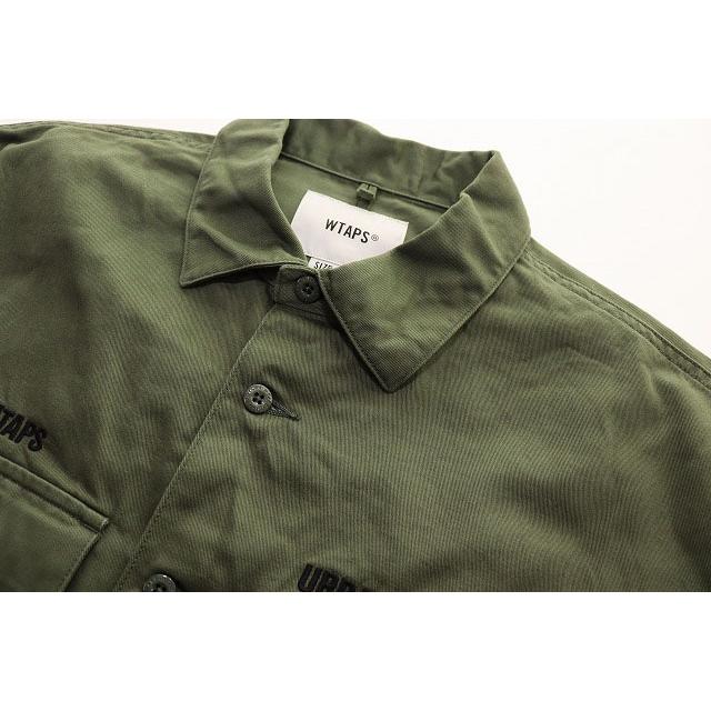 ダブルタップス WTAPS BUDS LS SHIRT COTTON TWILL OLIVE DRAB SIZE 4