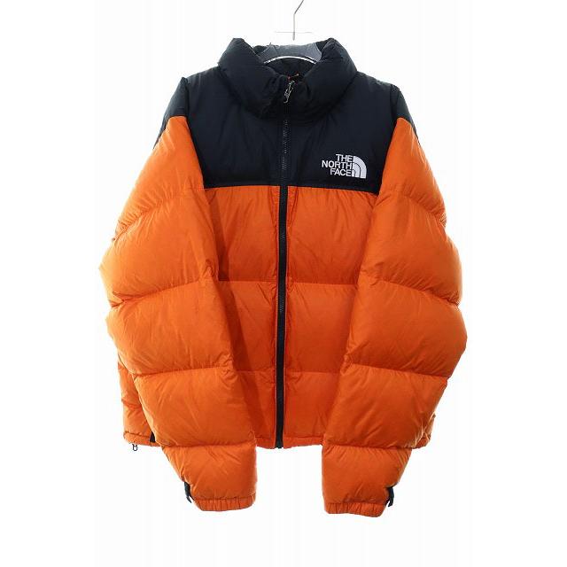 ノースフェイス ヌプシ 700FIL XL オレンジ×黒 メンズ 大きめ THE NORTH FACE（ザ ノースフェイス） ノースフェイス ダウン