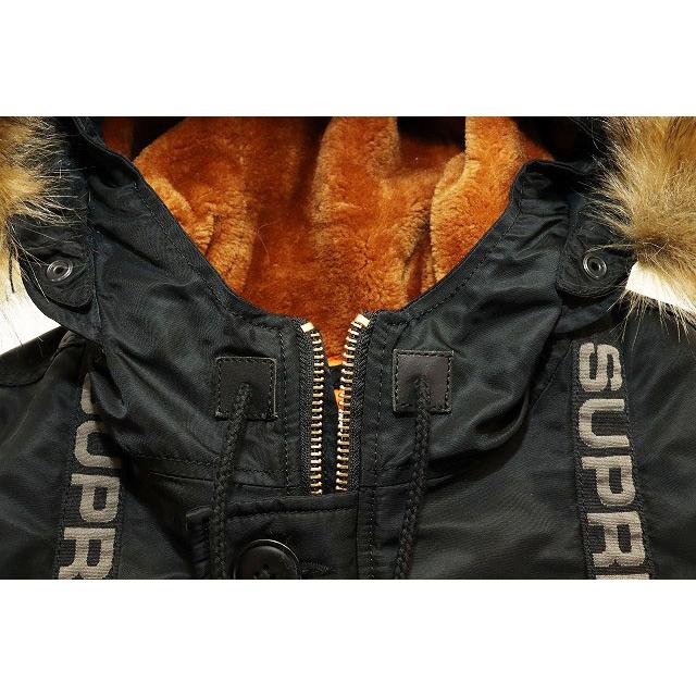 Supreme（シュプリーム） SUPREME 18AW LOGO TAPE N-3B PARKA BLACK S